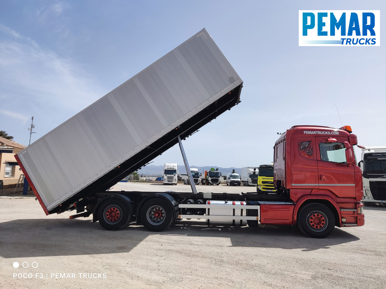 Camion benne SCANIA R 580 6X2 BASCULANTE RETARDER EURO 6: photos 17
