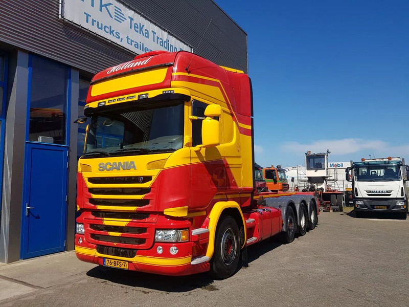 Scania R450 8x2 Topline ADR EX/II, EX/III, FL en AT SCR only - Camion porte-conteneur/ Caisse mobile: photos 1 Scania R450 8x2 Topline ADR EX/II, EX/III, FL en AT SCR only - Camion porte-conteneur/ Caisse mobile: photos 1