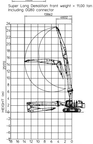 Hitachi ZX 470 LCD - 3 (25m high reach demolition)  - Pelle de démolition: photos 2 Hitachi ZX 470 LCD - 3 (25m high reach demolition)  - Pelle de démolition: photos 2