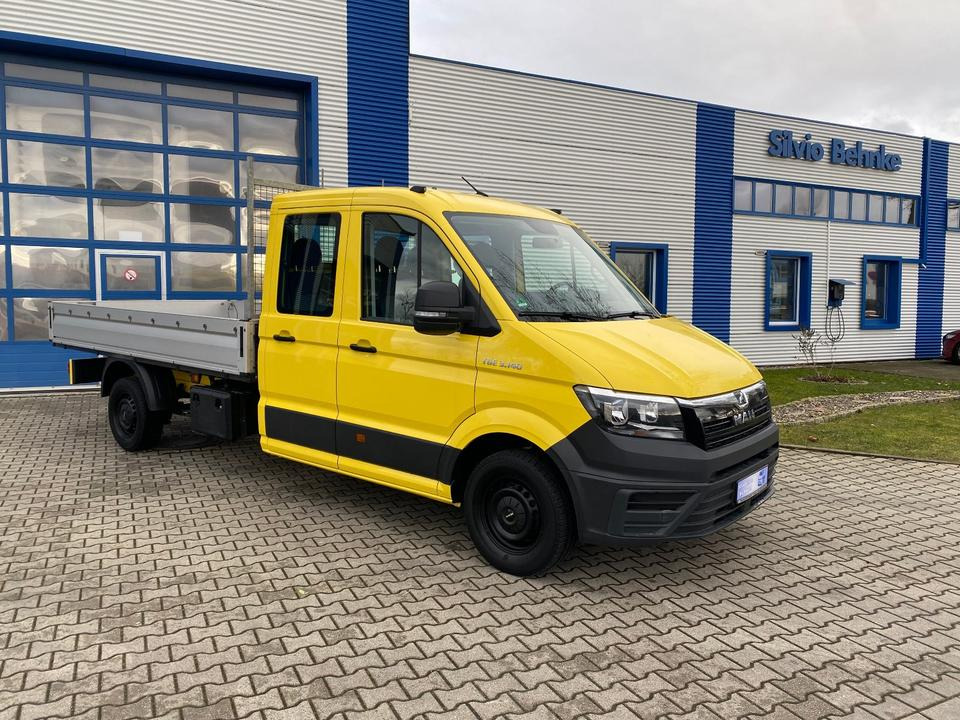 MAN TGE 3.140 Doka Pritsche Lang *STANDHZG* AHK*HECKANTRIEB*1.HAND*INKL.19% MWST*SOFORT!* - Fourgon plateau, Utilitaire double cabine: photos 1 MAN TGE 3.140 Doka Pritsche Lang *STANDHZG* AHK*HECKANTRIEB*1.HAND*INKL.19% MWST*SOFORT!* - Fourgon plateau, Utilitaire double cabine: photos 1