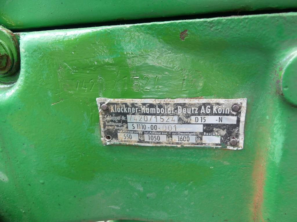 Tracteur agricole Deutz D15-N: photos 27