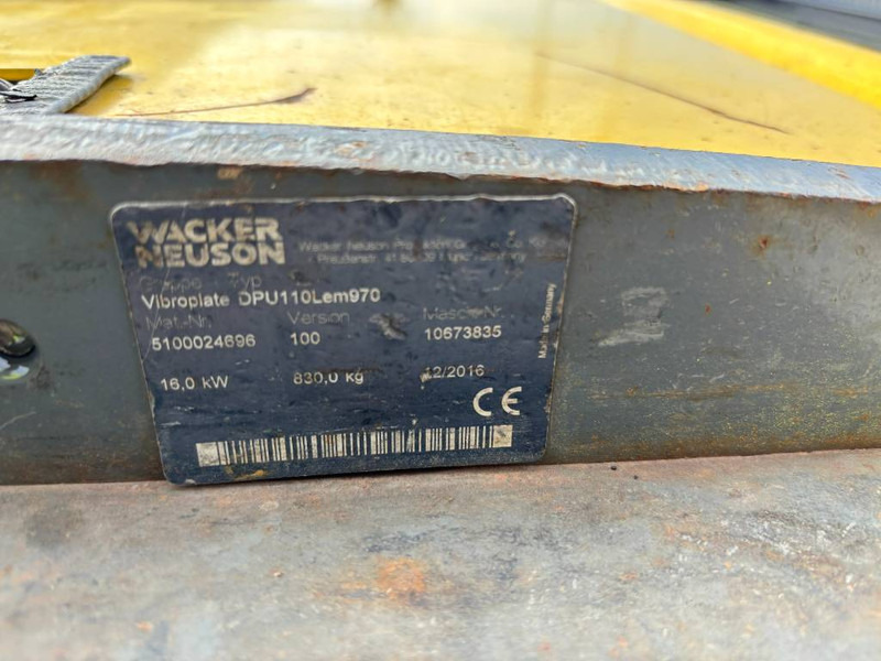 WACKER NEUSON DPU110Lem970 - Plaque vibrante: photos 5 WACKER NEUSON DPU110Lem970 - Plaque vibrante: photos 5