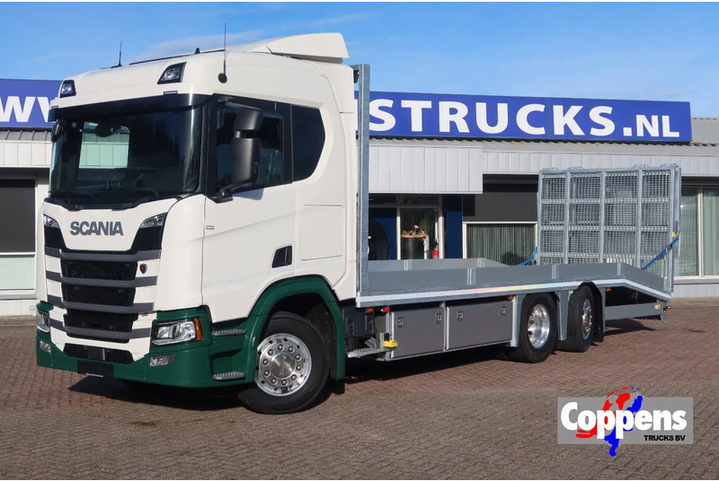 Scania R500 NGS Machine oprijwagen Stuur as. - Camion porte-voitures: photos 1 Scania R500 NGS Machine oprijwagen Stuur as. - Camion porte-voitures: photos 1