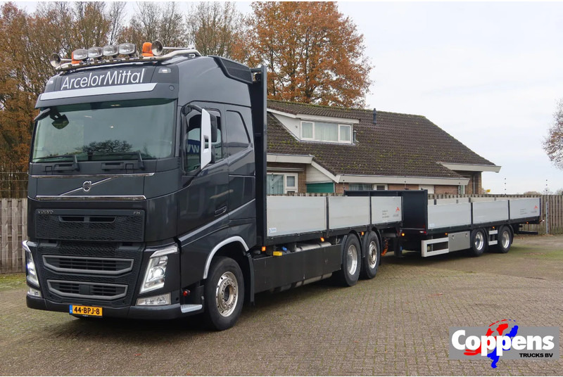 Volvo FH 460 Open Laadbak + Aanhanger Nieuw Smart-TACHO generatie 2-V2 - Camion plateau: photos 1 Volvo FH 460 Open Laadbak + Aanhanger Nieuw Smart-TACHO generatie 2-V2 - Camion plateau: photos 1