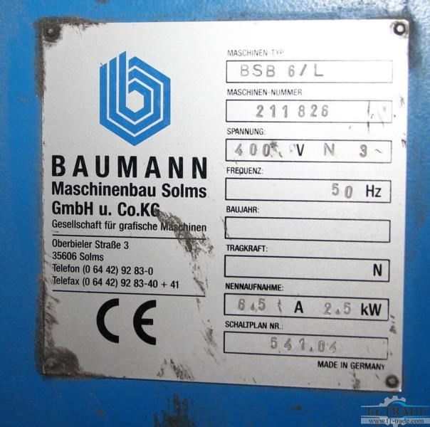 Baumann BSB 6 L - Machine d'impression: photos 2 Baumann BSB 6 L - Machine d'impression: photos 2