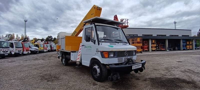 Mercedes-Benz 410D Weberlift WL 1.950 EG - 19,5m, 200 kg - Camion avec nacelle: photos 1 Mercedes-Benz 410D Weberlift WL 1.950 EG - 19,5m, 200 kg - Camion avec nacelle: photos 1