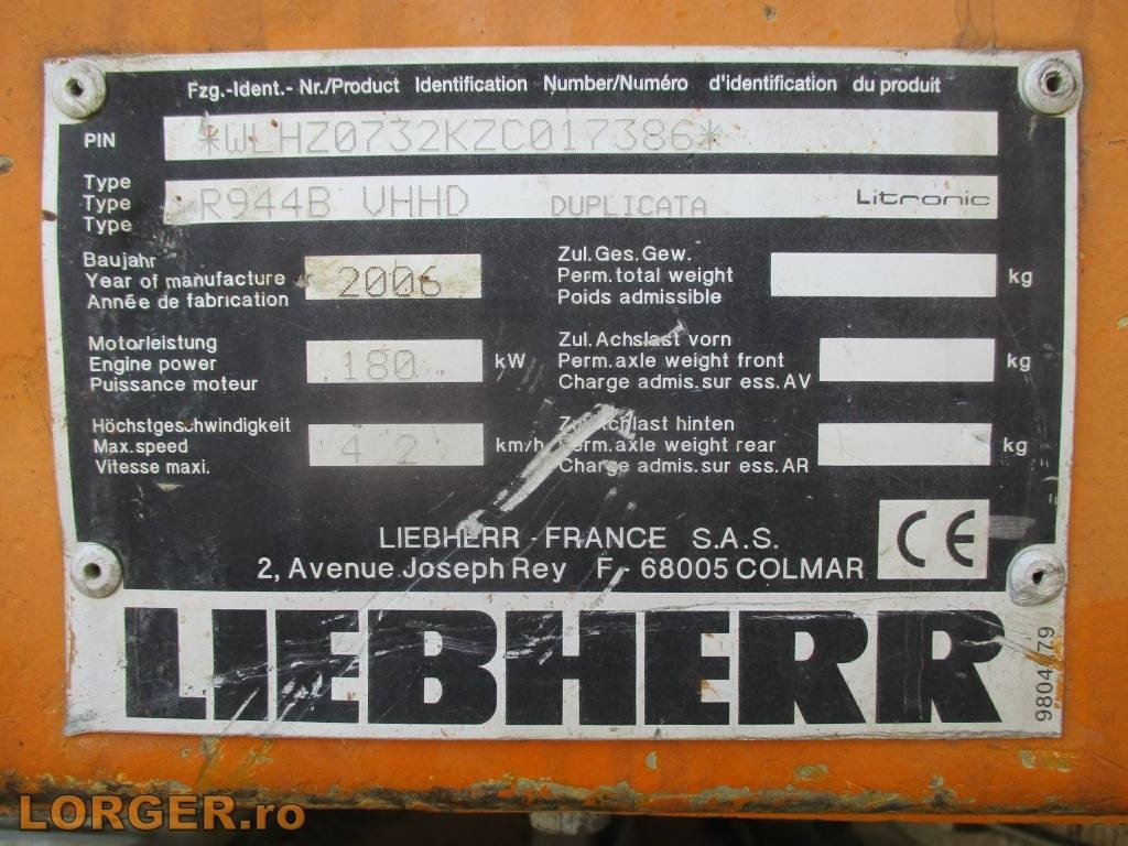 Pelle de démolition Liebherr R 944B VHHD: photos 20