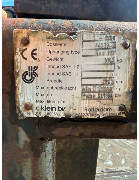 Fourches pour Engins de chantier C. Klein Verachtert 2007/2008 Palletforks / Pallet: photos 6