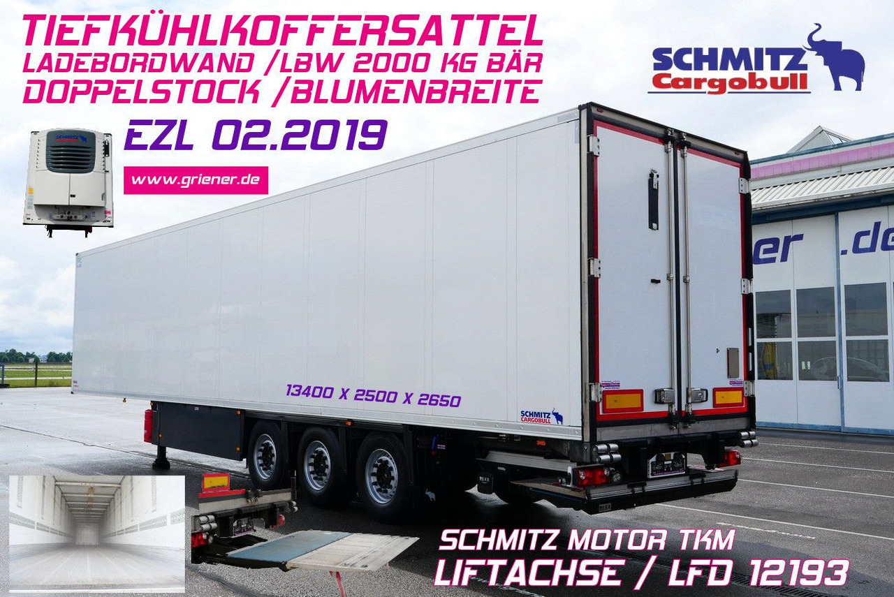 Schmitz Cargobull SKO 24/ LBW 2000 kg /BLUMEN FP 45 / TK TKM / DS - Semi-remorque fourgon: photos 1 Schmitz Cargobull SKO 24/ LBW 2000 kg /BLUMEN FP 45 / TK TKM / DS - Semi-remorque fourgon: photos 1