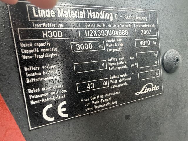 Chariot élévateur diesel Linde H30D: photos 15