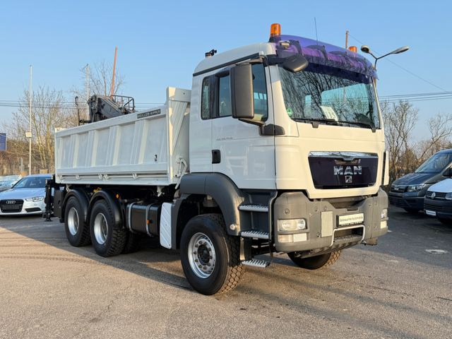MAN TGS 26.400 Kipper mit Kran Jonsered 6x4 - Camion benne: photos 2 MAN TGS 26.400 Kipper mit Kran Jonsered 6x4 - Camion benne: photos 2