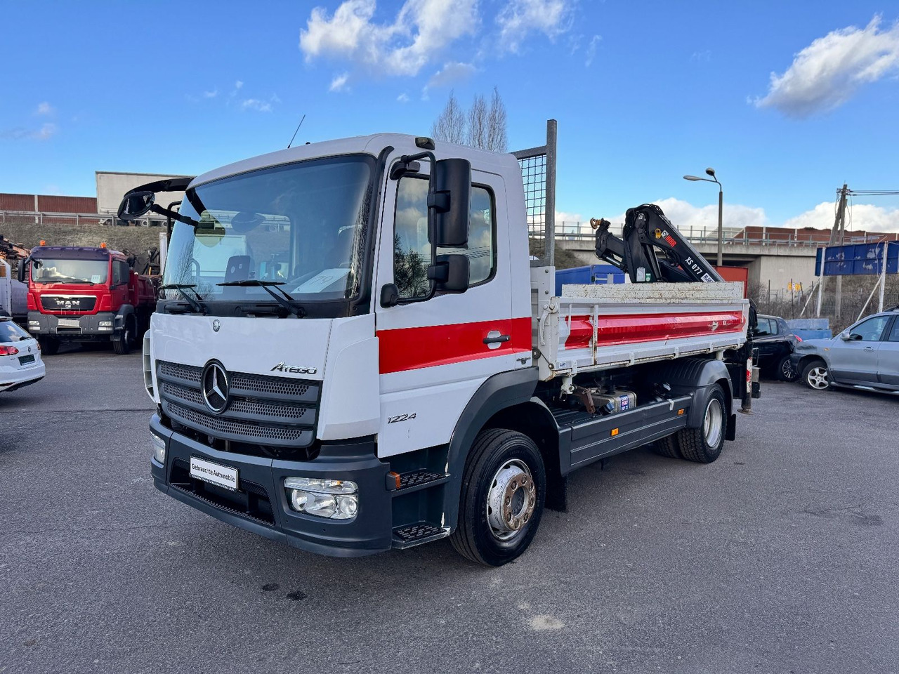Mercedes-Benz Atego 1224 Kipper - Kran - Camion benne, Camion grue: photos 3 Mercedes-Benz Atego 1224 Kipper - Kran - Camion benne, Camion grue: photos 3