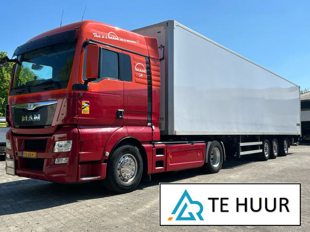 MAN TGX + kasttrailer / NL BE Verhuur / € 750 per week / Direct inzetbaar - Tracteur routier: photos 1 MAN TGX + kasttrailer / NL BE Verhuur / € 750 per week / Direct inzetbaar - Tracteur routier: photos 1