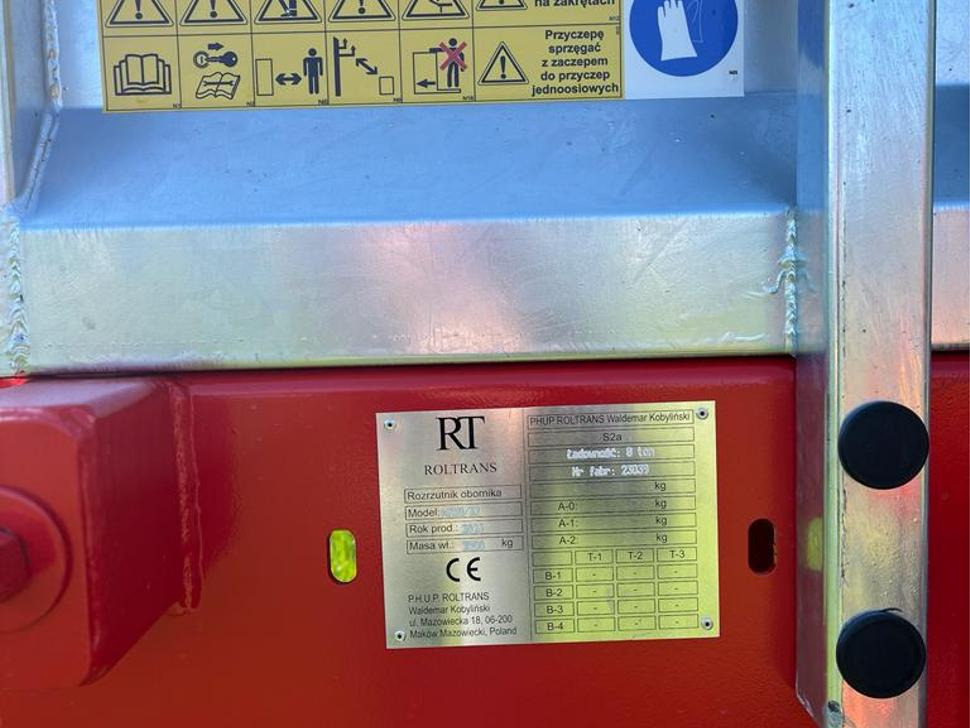 Epandeur à fumier neuf Roltrans Miststreuer / Manure spreader / Épandeur à fumier / Spandiletame / Разбрасыватель органических удобрений / Rozrzutnik obornika N250/32 JAMNIK 8 t: photos 9