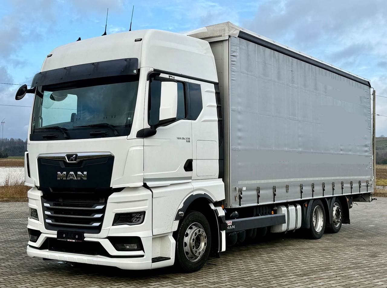 MAN TGX 26.470 / FIRANKA / 19 EUROPALET / XXL / NISKI PRZEBIEG / NOWY MODEL / 6X2 - Camion à rideaux coulissants: photos 2 MAN TGX 26.470 / FIRANKA / 19 EUROPALET / XXL / NISKI PRZEBIEG / NOWY MODEL / 6X2 - Camion à rideaux coulissants: photos 2