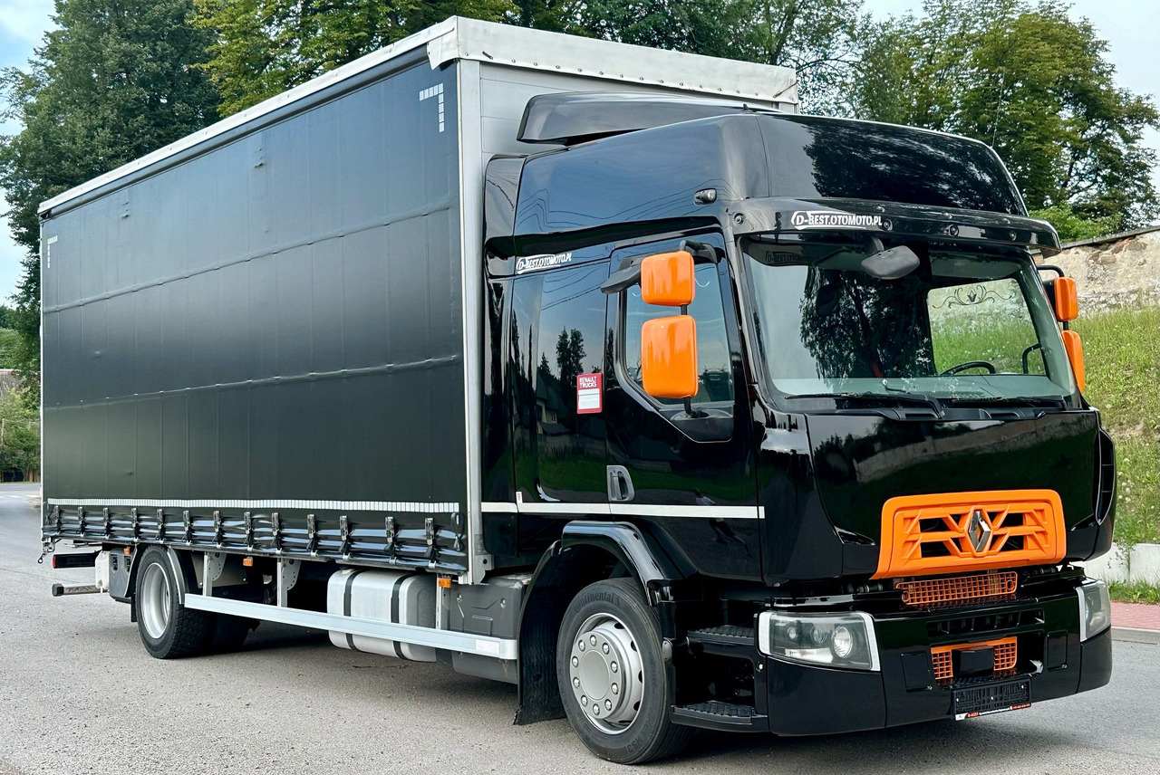 RENAULT D 18 / 320 / FIRANKA / 18 EUROPALET / DUŻA KABINA / EURO 6 / 9 450 KG ŁADOWNOŚCI - Camion à rideaux coulissants: photos 1 RENAULT D 18 / 320 / FIRANKA / 18 EUROPALET / DUŻA KABINA / EURO 6 / 9 450 KG ŁADOWNOŚCI - Camion à rideaux coulissants: photos 1