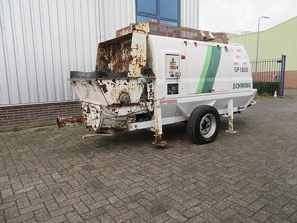 2014 SCHWING SP1800 D 129KW trailer pump - Pompe à béton stationnaire: photos 4 2014 SCHWING SP1800 D 129KW trailer pump - Pompe à béton stationnaire: photos 4