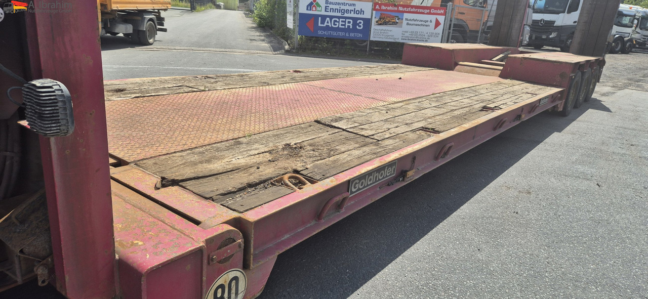 Semi-remorque surbaissé pour transport de équipements lourds Goldhofer STZ-TBL3-33/80 Tiefbett mit Rampen Lenkung mit FB: photos 9