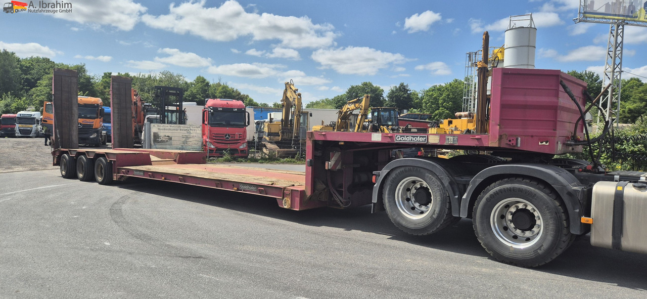 Semi-remorque surbaissé pour transport de équipements lourds Goldhofer STZ-TBL3-33/80 Tiefbett mit Rampen Lenkung mit FB: photos 8