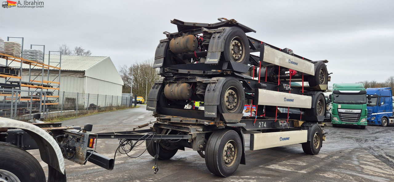 Remorque porte-conteneur/ Caisse mobile Krone AZ 5x vorhanden SAF Achsen, fertig gestapelt: photos 8