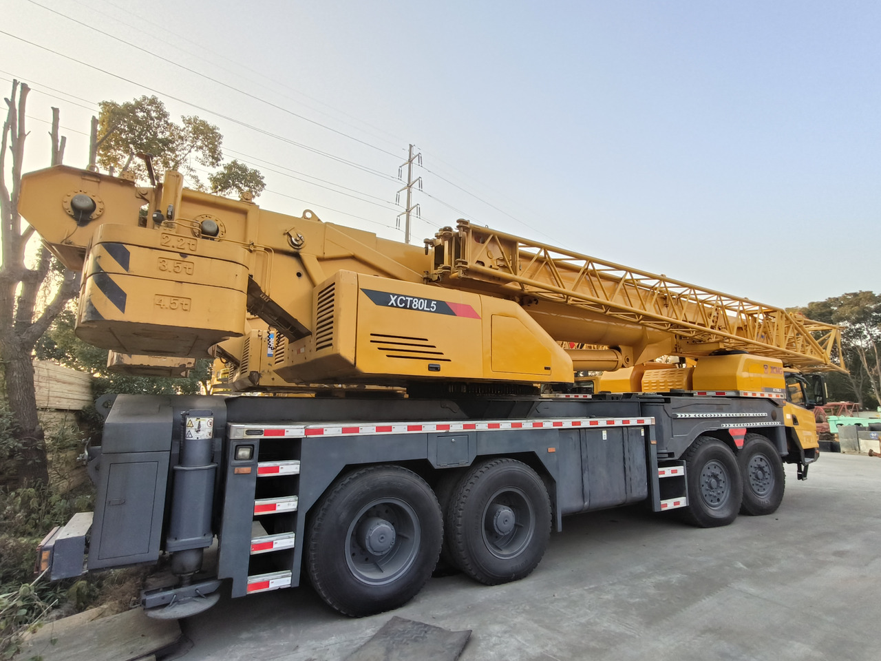 Grue mobile XCMG XCT80 80TON Used truck crane: photos 7