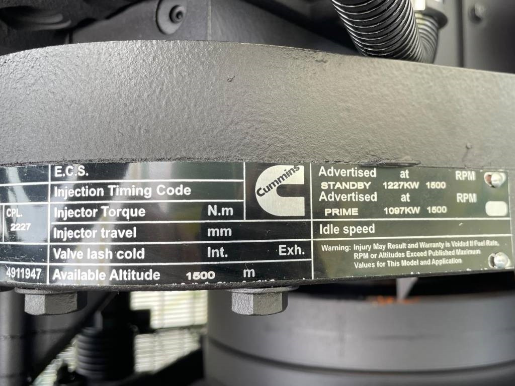 Groupe électrogène neuf Cummins KTA50-G3 - 1.375 kVA Generator - DPX-18818-O: photos 8