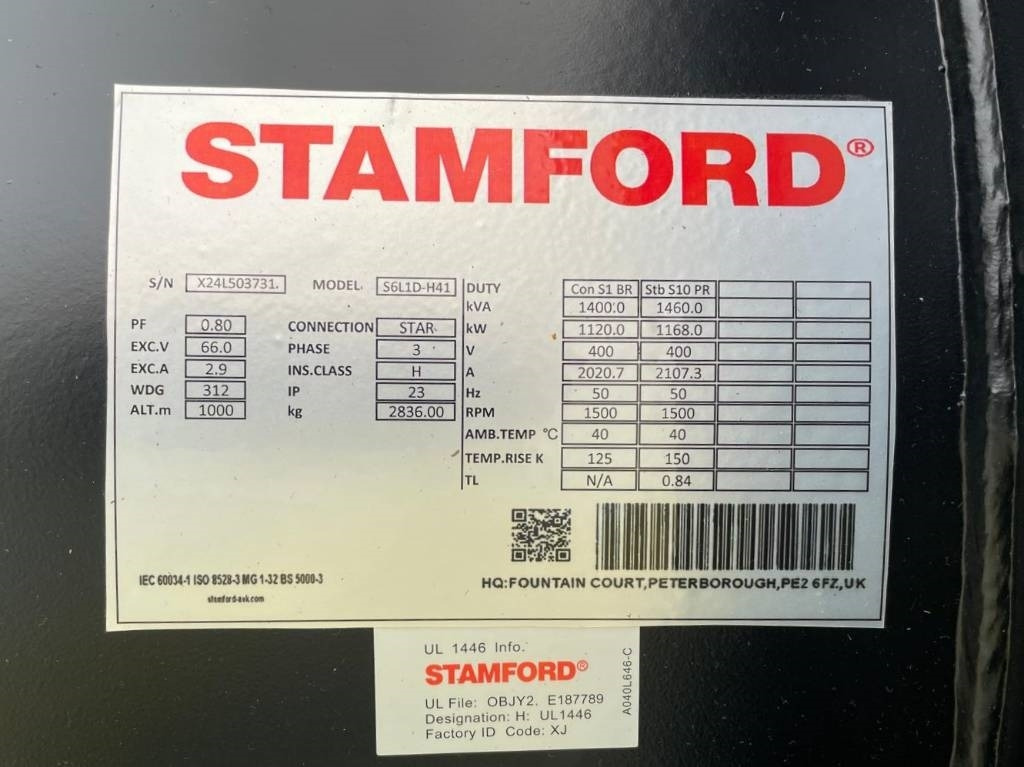 Groupe électrogène neuf Cummins KTA50-G3 - 1.375 kVA Generator - DPX-18818-O: photos 17