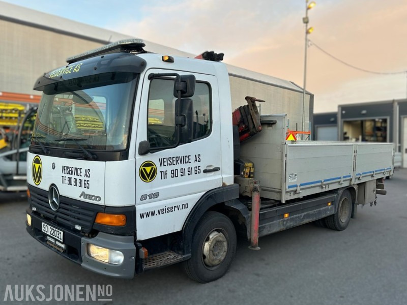 2004 Mercedes-Benz Atego 818/36 AT – Planbil med Fassi F60 kran – EU-godkjent til 02/2026 – Kjørbar - Camion grue: photos 1 2004 Mercedes-Benz Atego 818/36 AT – Planbil med Fassi F60 kran – EU-godkjent til 02/2026 – Kjørbar - Camion grue: photos 1
