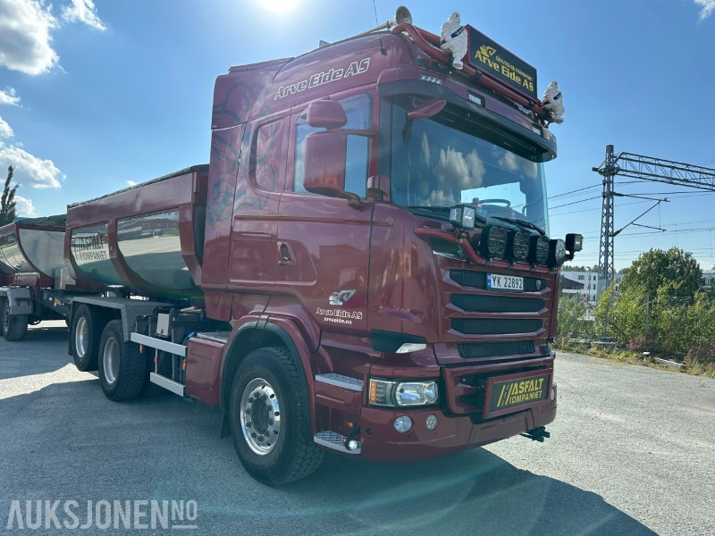 2013 Scania R500 tippbil med asfaltbalje og tippkasse - Brøyterigget - Euro 5 - Camion benne: photos 2 2013 Scania R500 tippbil med asfaltbalje og tippkasse - Brøyterigget - Euro 5 - Camion benne: photos 2