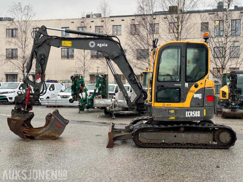 2013 Volvo ECR58 mnigraver med 3 skuffer & Indexator tiltrotator 6294T - Mini pelle: photos 2 2013 Volvo ECR58 mnigraver med 3 skuffer & Indexator tiltrotator 6294T - Mini pelle: photos 2