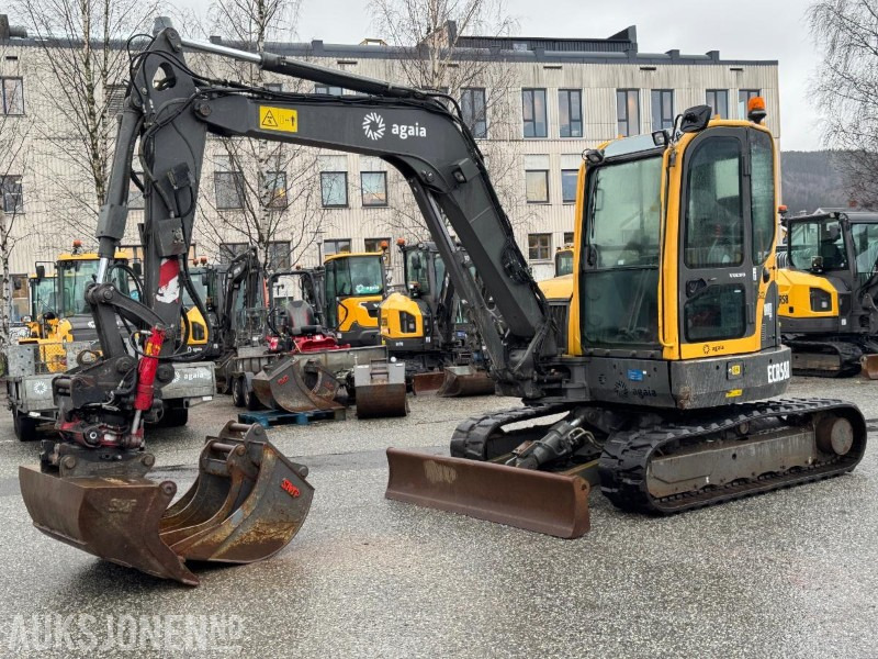 2013 Volvo ECR58 mnigraver med 3 skuffer & Indexator tiltrotator 6294T - Mini pelle: photos 1 2013 Volvo ECR58 mnigraver med 3 skuffer & Indexator tiltrotator 6294T - Mini pelle: photos 1