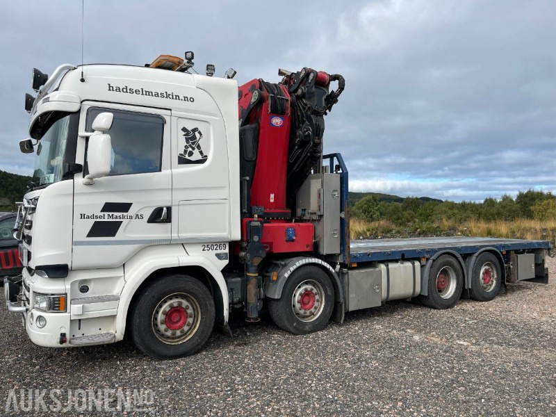 2016 Scania R-serie 8x2 HMF 85TM kranbil, Komplett karmsett, Kran sertifisert Aug 2025, Eu godkjent til 05.10.2026, klar til nye oppdrag ! - Camion grue: photos 2 2016 Scania R-serie 8x2 HMF 85TM kranbil, Komplett karmsett, Kran sertifisert Aug 2025, Eu godkjent til 05.10.2026, klar til nye oppdrag ! - Camion grue: photos 2