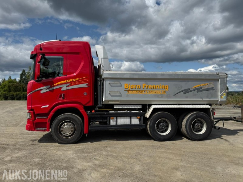 Camion benne 2018 Scania R580 GODT UTSTYRT TIPPBIL MED 3 AKSLET HENGER: photos 17