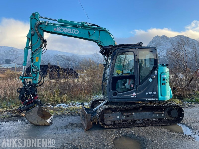 2021 Kobelco SK75SR-7 Gravemaskin med skjær, tiltrotator med gripekassett, nylig sertifisert, kun 2400 timer - Pelle: photos 2 2021 Kobelco SK75SR-7 Gravemaskin med skjær, tiltrotator med gripekassett, nylig sertifisert, kun 2400 timer - Pelle: photos 2