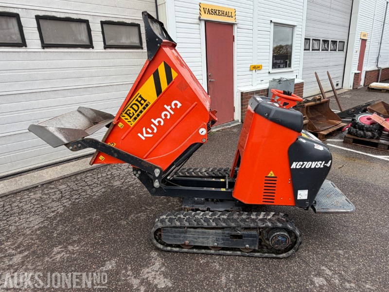 2022 Kubota KC70 minidumper - 7kW - 3600 rpm - Beltebredder - Tombereau: photos 1 2022 Kubota KC70 minidumper - 7kW - 3600 rpm - Beltebredder - Tombereau: photos 1