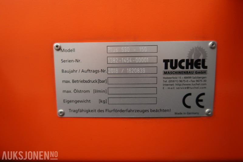 2018 Tuchel plus 590 - 150cm feiemaskin til BOBCAT / CAT - Accessoire pour Engins de chantier: photos 4 2018 Tuchel plus 590 - 150cm feiemaskin til BOBCAT / CAT - Accessoire pour Engins de chantier: photos 4