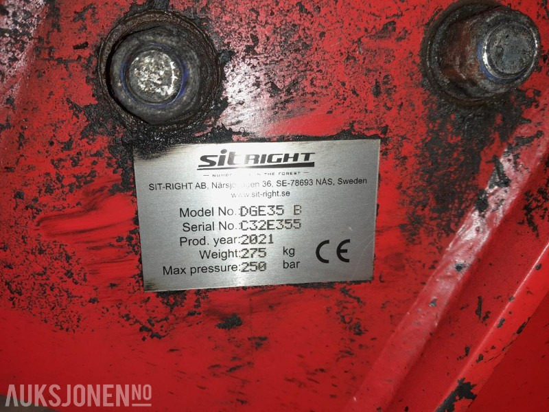2021 DALA-GRIPEN - DGE35 klo / klype med S60-feste - Accessoire pour Engins de chantier: photos 4 2021 DALA-GRIPEN - DGE35 klo / klype med S60-feste - Accessoire pour Engins de chantier: photos 4