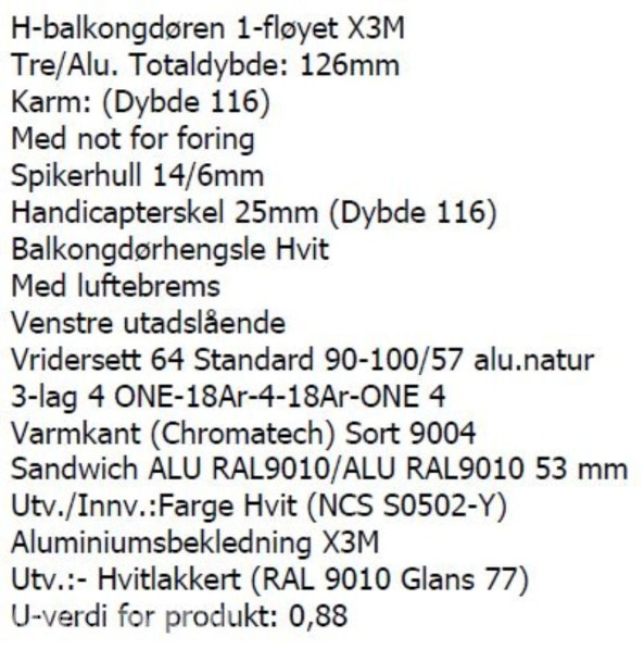 Balkongdører - Matériel de chantier: photos 2 Balkongdører - Matériel de chantier: photos 2