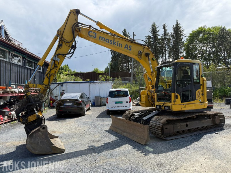 Komatsu PC138 gravemaskin, GPS, Tiltrotator, Smøring, Kamera - Pelle: photos 1 Komatsu PC138 gravemaskin, GPS, Tiltrotator, Smøring, Kamera - Pelle: photos 1