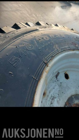 2015 2 stk. traktordekk med felg – 540/80R38 - Machine agricole: photos 3 2015 2 stk. traktordekk med felg – 540/80R38 - Machine agricole: photos 3