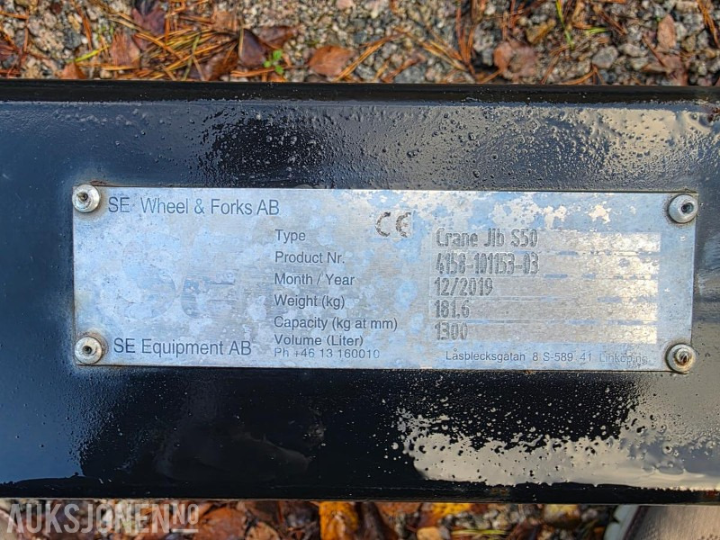 SE Equipment AB Crane jib S50 / KRANJIBB / LØFTEBOM - Matériel de chantier: photos 3 SE Equipment AB Crane jib S50 / KRANJIBB / LØFTEBOM - Matériel de chantier: photos 3