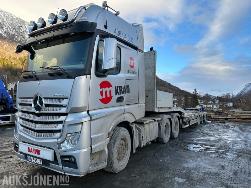 2014 MERCEDES-BENZ ACTROS TREKKVOGN MED HUMBAUR HTS30SCHRAG HENGER - Tracteur routier: photos 1 2014 MERCEDES-BENZ ACTROS TREKKVOGN MED HUMBAUR HTS30SCHRAG HENGER - Tracteur routier: photos 1