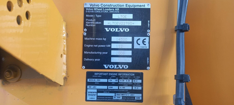 Chargeuse sur pneus Volvo L70E: photos 19