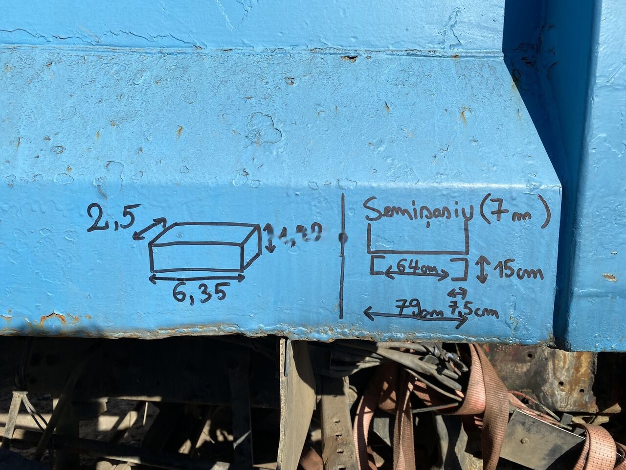 Benne pour poids lourds Hardox Bena basculabila cu semisasiu 7m : 8x4: photos 16 Benne pour poids lourds Hardox Bena basculabila cu semisasiu 7m : 8x4: photos 16