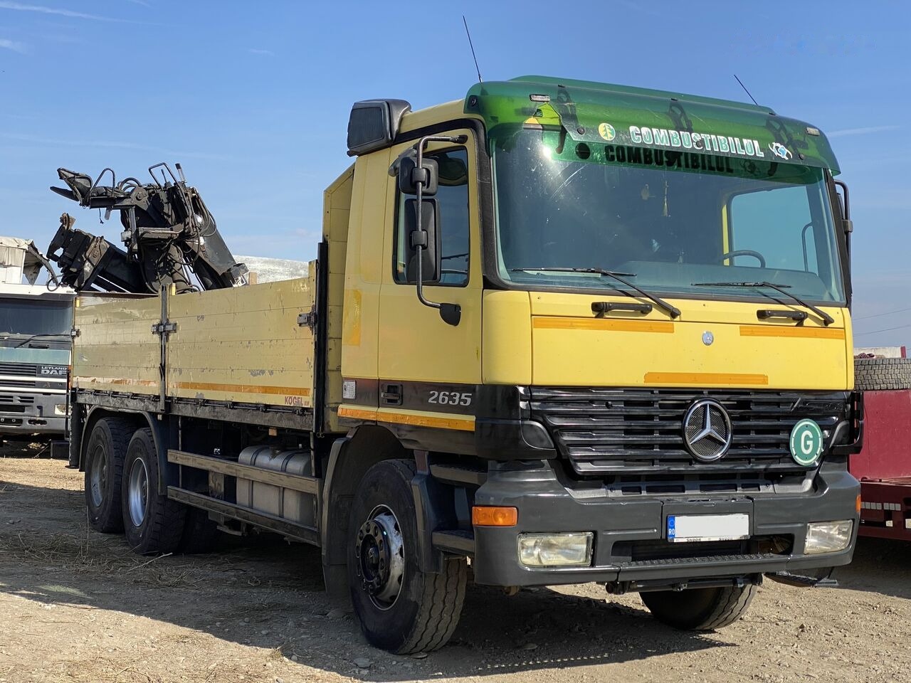 Mercedes-Benz Actros MP1 - Camion plateau, Camion grue: photos 1 Mercedes-Benz Actros MP1 - Camion plateau, Camion grue: photos 1