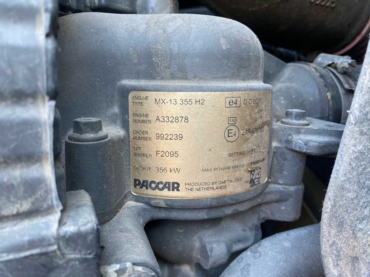 Daf MX-13 355H2 - Moteur: photos 1 Daf MX-13 355H2 - Moteur: photos 1