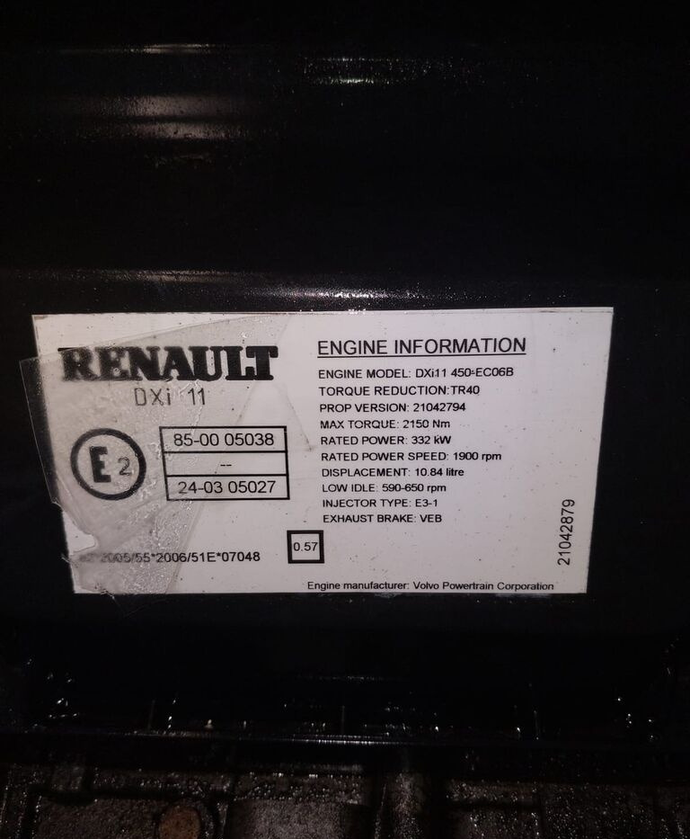 Renault DXi11 truck - Moteur pour Camion: photos 4 Renault DXi11 truck - Moteur pour Camion: photos 4