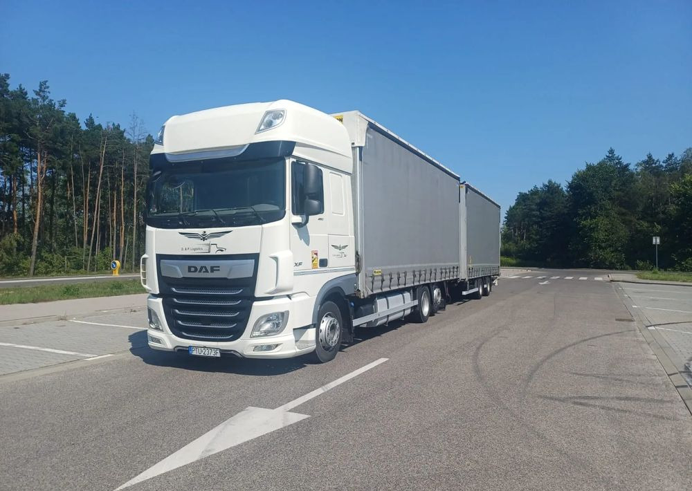 DAF XF 480 SUPER SPACE CAB / ZESTAW TANDEM PRZEJAZDOWY 120 M3 / SSC / ACC /EURO 6 - Camion à rideaux coulissants: photos 5 DAF XF 480 SUPER SPACE CAB / ZESTAW TANDEM PRZEJAZDOWY 120 M3 / SSC / ACC /EURO 6 - Camion à rideaux coulissants: photos 5