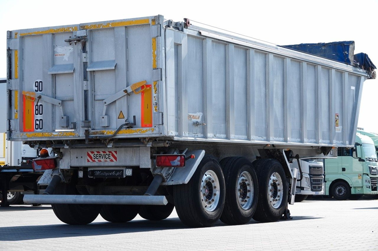 Benalu WYWROTKA / 28 m3 / ALUMINIOWA / OŚ PODNOSZONA / - Semi-remorque benne: photos 5 Benalu WYWROTKA / 28 m3 / ALUMINIOWA / OŚ PODNOSZONA / - Semi-remorque benne: photos 5