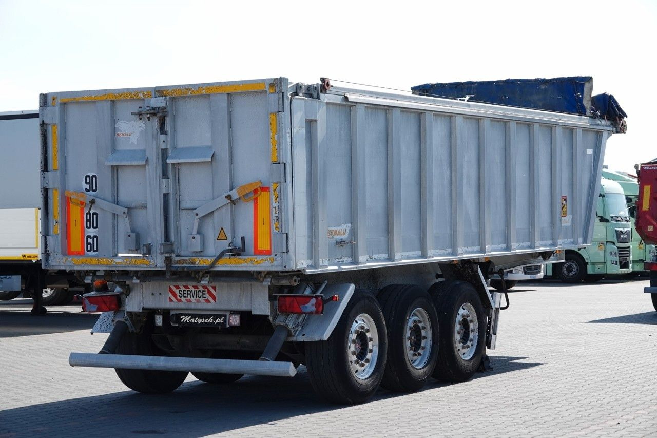 Benalu WYWROTKA / 28 m3 / ALUMINIOWA / OŚ PODNOSZONA / - Semi-remorque benne: photos 4 Benalu WYWROTKA / 28 m3 / ALUMINIOWA / OŚ PODNOSZONA / - Semi-remorque benne: photos 4